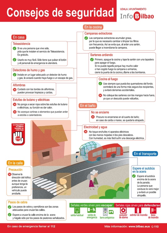 Cartel editado con recomendaciones.