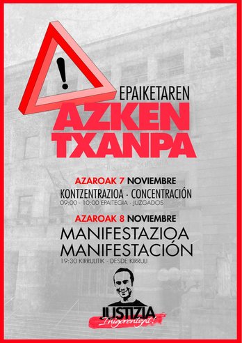 Cartel en el que se anuncian nuevas movilizaciones.