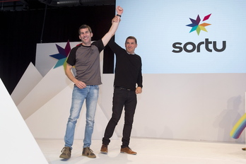 Arkaitz Rodríguez y Arnaldo Otegi, en una imagen de archivo. (Iñigo URIZ / FOKU)