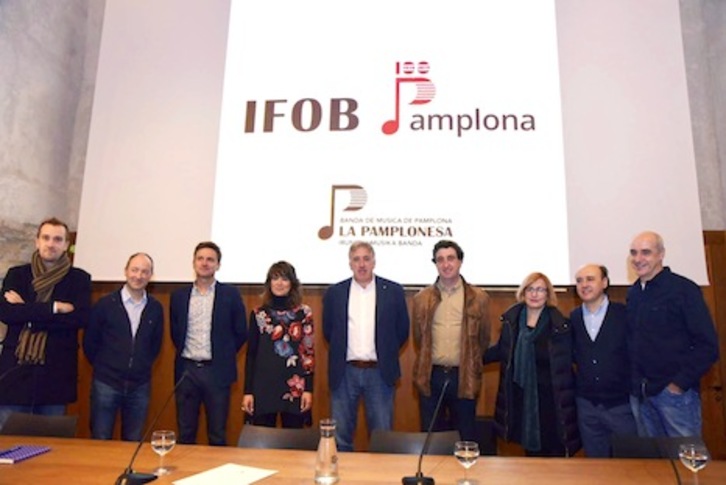 Presentación del festival con el que se celebrará el centenario de La Pamplonesa. (AYUNTAMIENTO DE IRUÑEA)