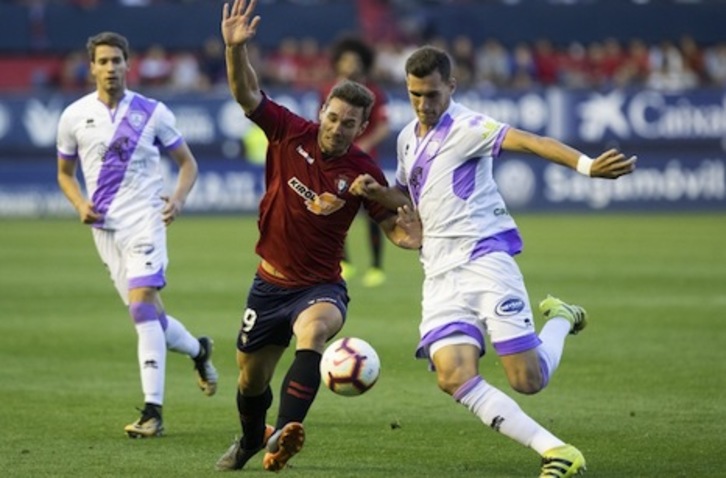Xisco ha sido sancionado con tres partidos por su expulsión en el partido ante el Málaga. (OSASUNA)