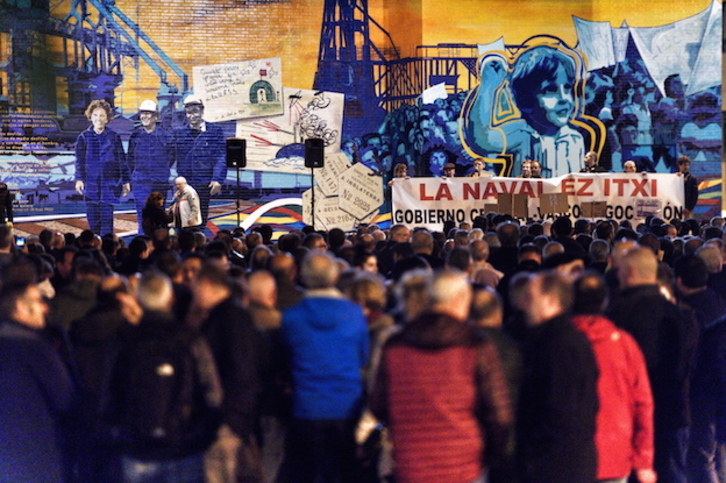 La manifestación ha recorrido las calles de Barakaldo. (FOKU)