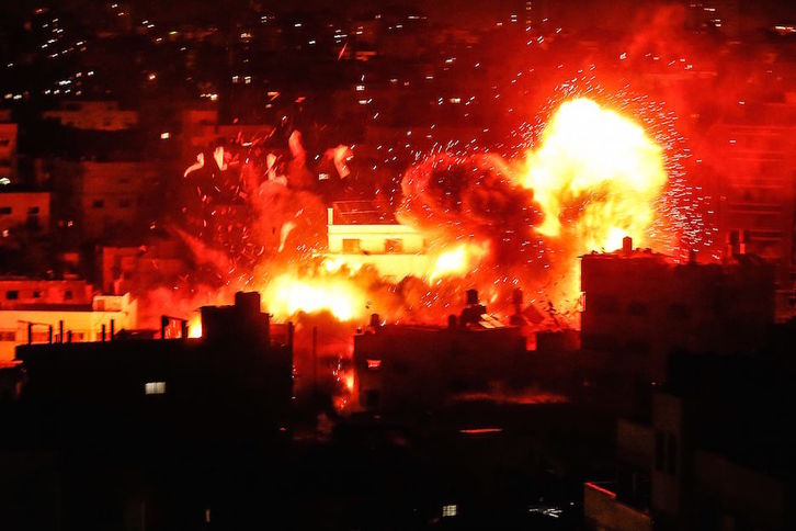 El ataque aéreo de Israel suma ya 16 palestinos muertos. (Mahmud HAMS / AFP)