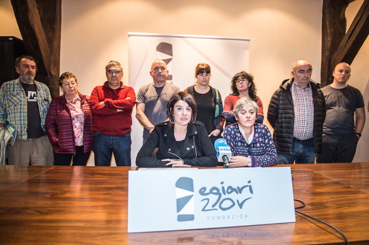 Comparecencia de Egiari Zor en Bilbo para valorar la unidad didáctica ‘Herenegun’. (Marisol RAMIREZ/FOKU)