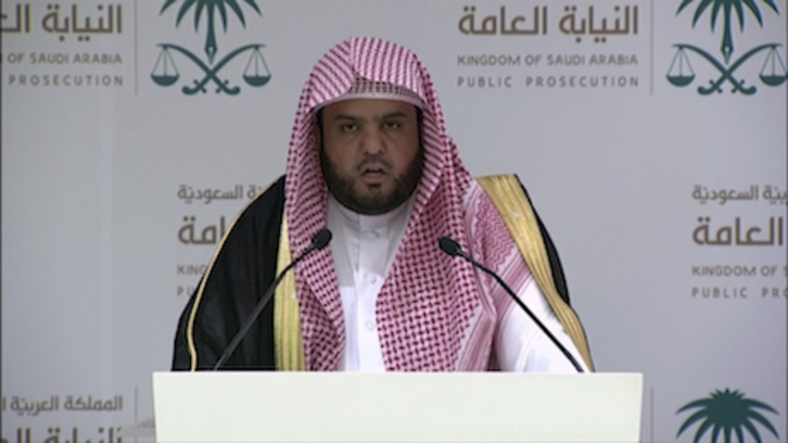 La Fiscalía saudí ha anunciado sus peticiones de penas. (HO / SAUDI BROADCAST AUTHORITY / AFP)