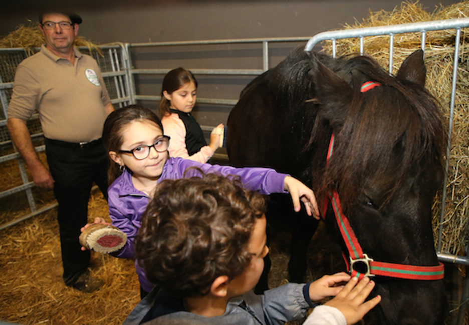 Haurrak ere laborantza herrikoiaren bestaren parte dira. ©Bob EDME
