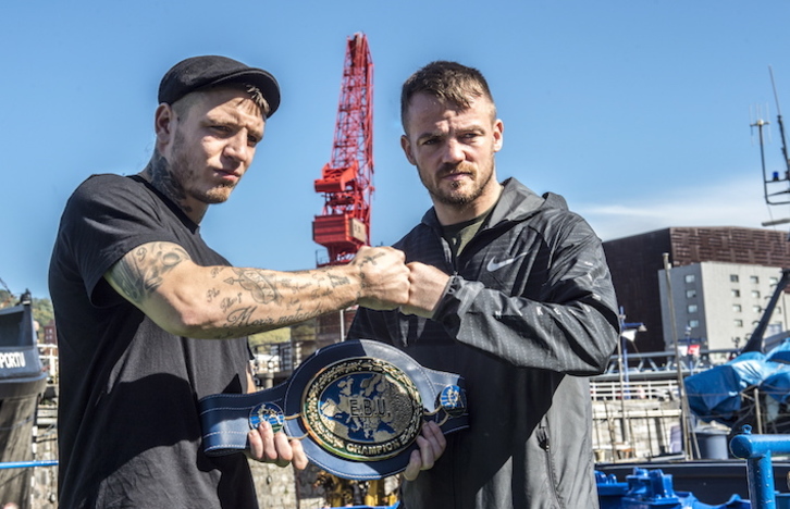 Lejarraga y Gavin, el pasado sábado en Bilbo. (Marisol RAMÍREZ/FOKU)