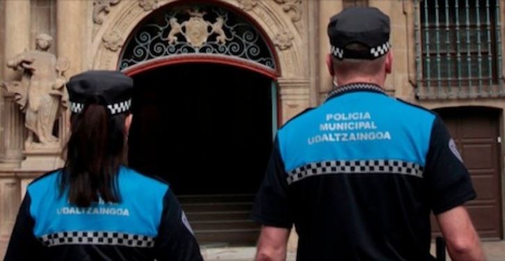 La Policía Municipal lleva el caso, pero no confirma la información. (Policía Municipal de Iruñea)