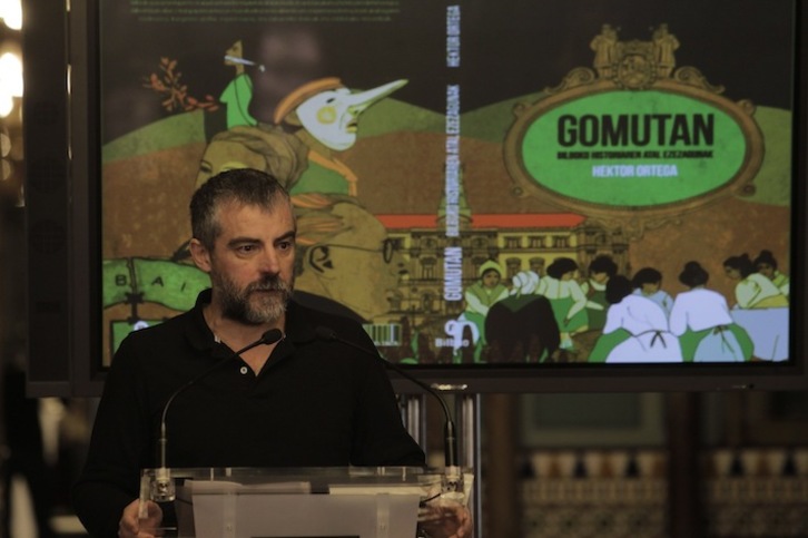 Presentación del libro ‘Gomutan, Bilboko historiako atal ezezagunak’ (Aritz LOIOLA/FOKU)