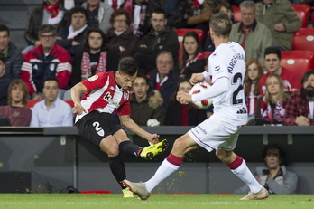 Lo abultado del marcador ha permitido vivr el debut de Ganea. (Monika DEL VALLE / FOKU)