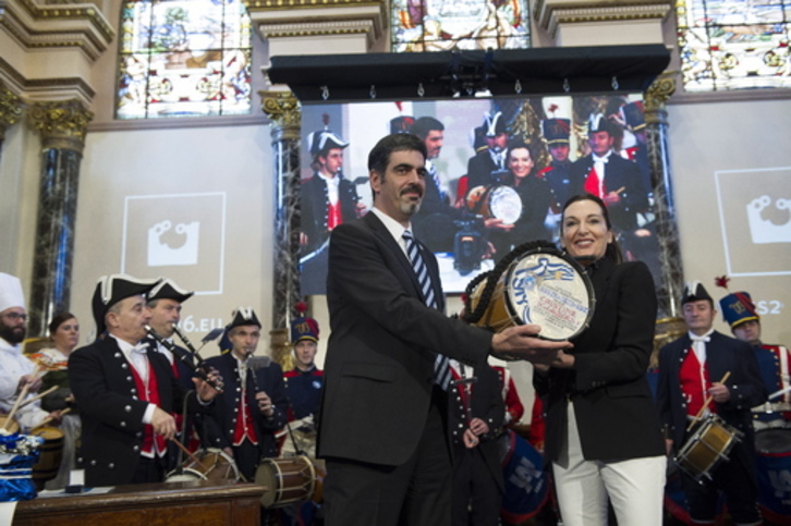 La escultora Cristina Iglesias fue, en 2016, la última mujer en recibir el Tambor de Oro. (Juan Carlos RUIZ / FOKU)(