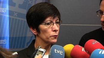 Estefanía Beltrán de Heredia, en su declaración de hoy. (IREKIA)