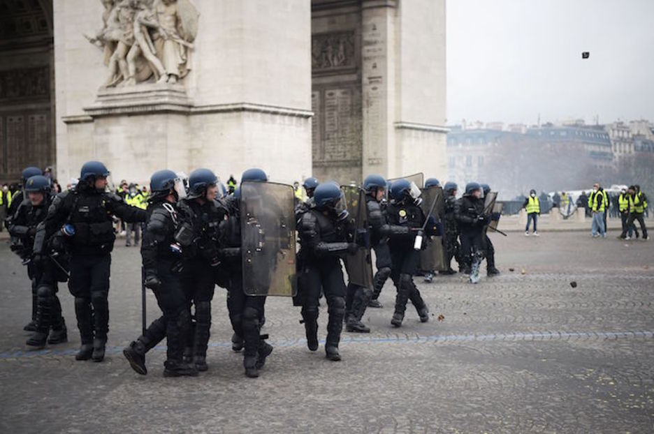 Istiluak Garaipen Arkuan. (Lucas BARIOULET/AFP)