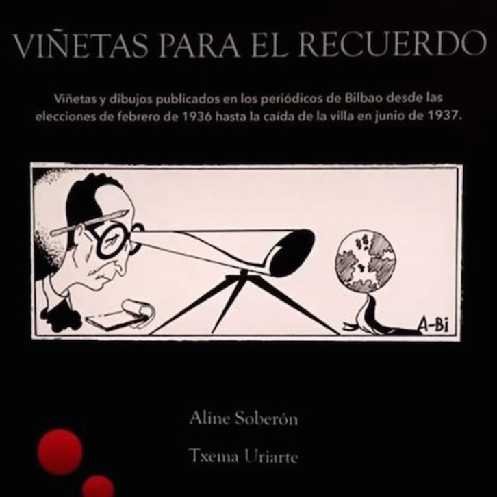 Portada del libro de Txema Uriarte y Aline Soberon sobre las viñetas durante la Guerra del 36.