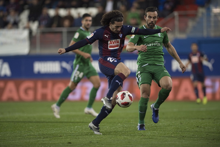 Cucurella ha marcado el primer gol azulgrana. (Juan Carlos RUIZ / FOKU)
