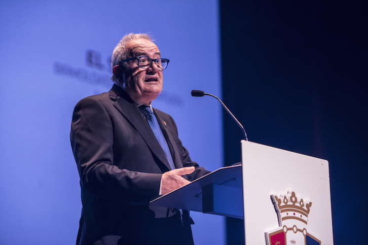 Luis Sabalza, presidente de Osasuna, en una imagen de archivo. (Jagoba MANTEROLA/FOKU)