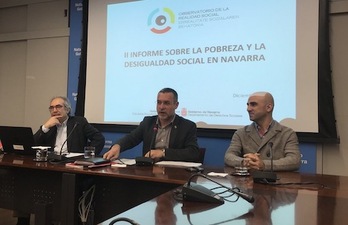 Presentación del II Informe sobre la pobreza y la desigualdad social en Nafarroa. (GOBIERNO DE NAFARROA)