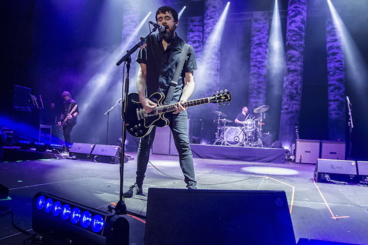 El trío de Lekunberri, en el multitudinario concierto ofrecido el pasado mes de marzo en el BEC. (Aritz LOIOLA/FOKU)