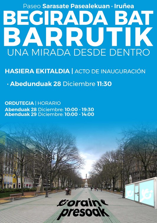 Sarasate pasealekuan egingo duten ekimenaren kartela. 