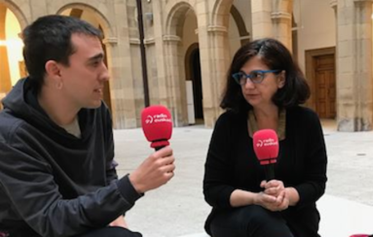 Garate y Lluch, durante la entrevista en Radio Euskadi. (NAIZ.EUS)