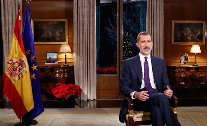 Felipe de Borbón, en su discurso navideño. (CASAREAL.ES)