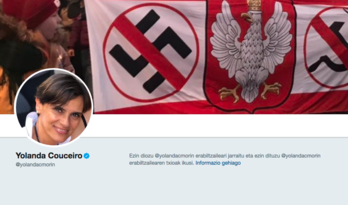 El perfil de Twitter de Yolanda Coucerio, nacida de Santurtzi, 