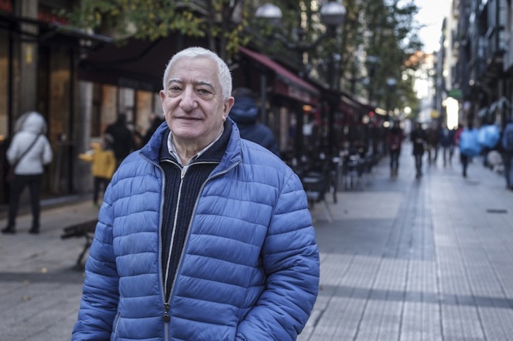 Carlos Ruiz, presidente de la Federación de Asociaciones Vecinales de Bilbo. (Aritz LOIOLA/FOKU).