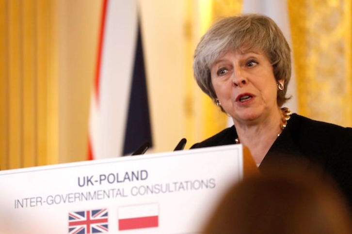 Theresa May, en una imagen de archivo. (Alastair GRANT/AFP)