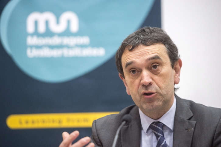 Vicente Atxa, rector de MU. (Marisol RAMIREZ / FOKU)