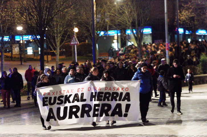 Manifestación de Sortu en Amurrio. (FOKU)