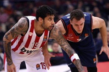 Un lance el encuentro entre Olympiacos y Baskonia. (BASKONIA)