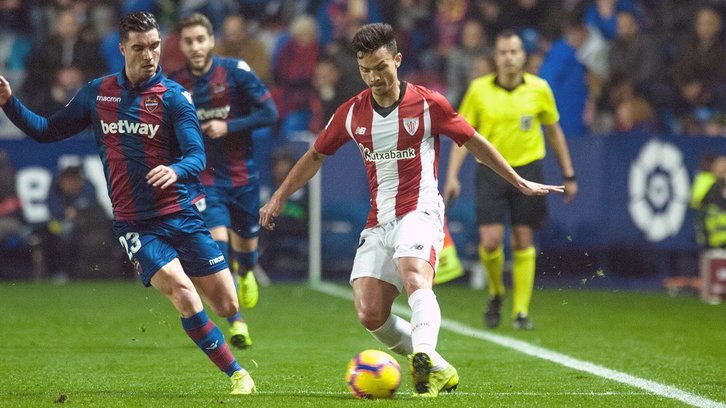 Cristian Ganea en el partido disputado ante el Levante. (@AthleticClub)