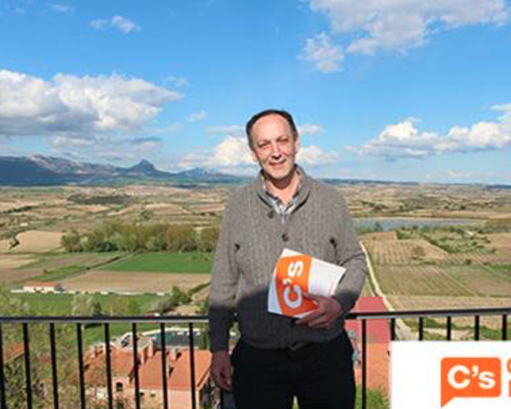 Josean Mateo, durante la campaña de las municipales de 2015. (Ciudadanos Euskadi)