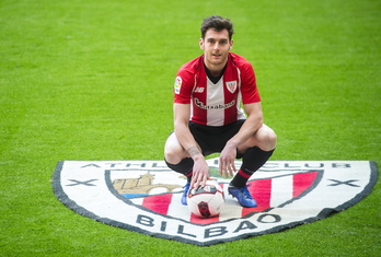Ibai durante su presentación en San Mamés. (Marisol RAMIREZ / FOKU)