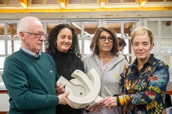 Azkarraga junto a Viso, Masvidal y Pozueta. (Marisol RAMIREZ / FOKU)