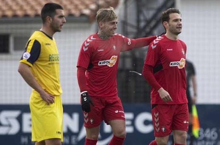 Imagen del amistoso disputado por el conjunto rojillo ante el Izarra. (OSASUNA)