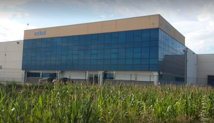 Exterior de la planta de Exkal, en Marcilla.