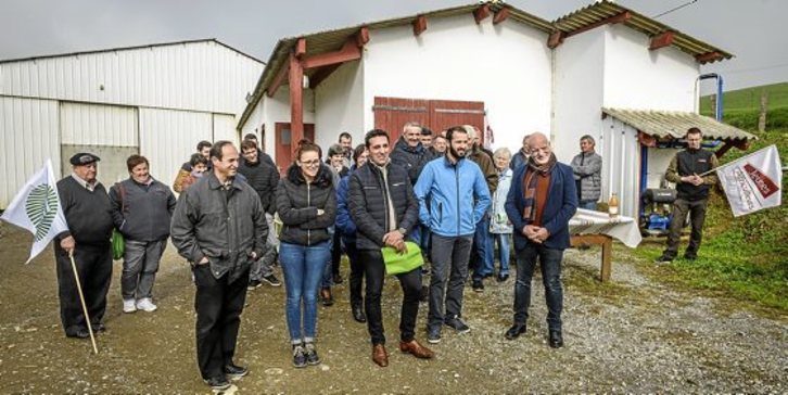 La FDSEA défend la lagitimité au Pays Basque de la Chambre d'agriculture et de son antenne de Saint-Palais. © Isabelle MIQUELESTORENA