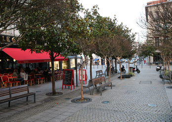 La place Clemenceau à Biarritz. © Bob EDME