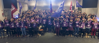 250 emakume elkartu dira Donostiako Eureka Museoan LABen emakumeen batzarrean. (Andoni CANELLADA / FOKU)