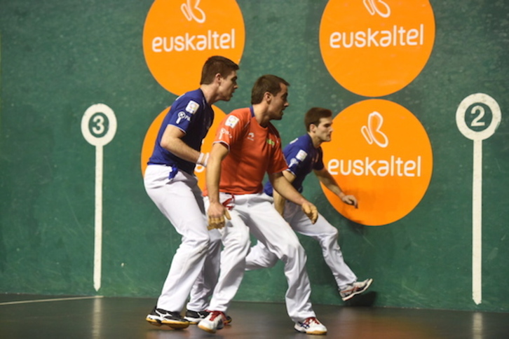Nahi baino gutxiago sartu da jokoan Oinatz Bengoetxea. (FOKU)