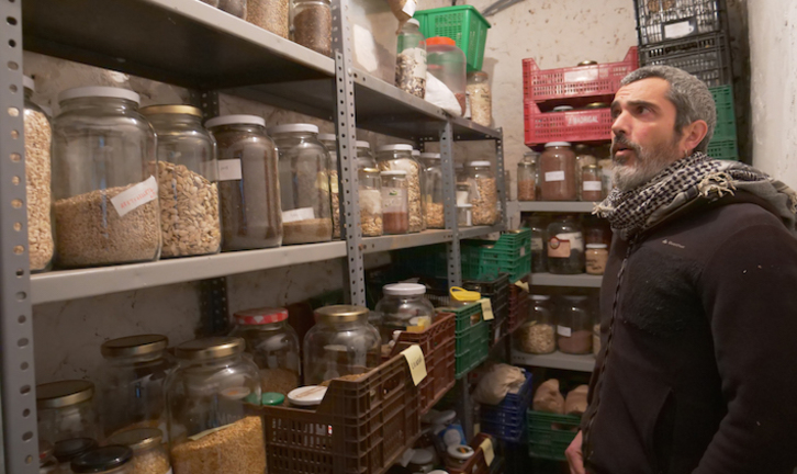 Miguel Arribas, Kelo, en el caserío de Beizama. (Gotzon ARANBURU)