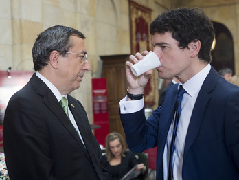 José Luis Bilbao en la toma de posesoón de Rementeria como diputado general en 2015. (Luis JAUREGIALTZO / FOKU)