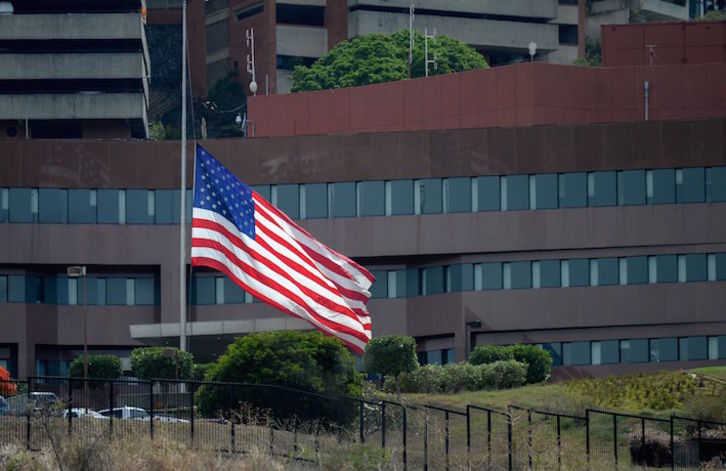 La Embajada de EEUU en Caracas, en una imagen de archivo. (Federico PARRA/AFP)