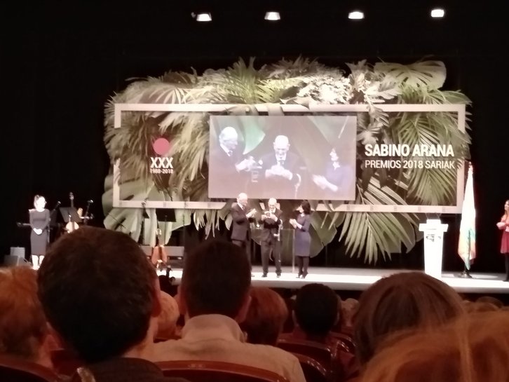 Entrega del premio Sabino Arana. (@eajpnvindautxu)