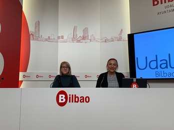 Amaia Arenal y Carmen Muñoz, concejales de Udalberri.