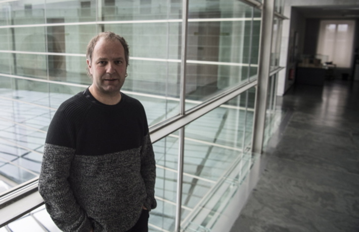 Dabid Anaut, de EH Bildu, presidió la Ponencia sobre la Ley del Euskara.(Jagoba MANTEROLA/FOKU)