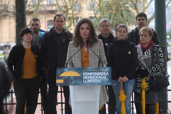 Gure Esku Dago se movilizará con el inicio del juicio al 1-O. (Jon URBE / FOKU)