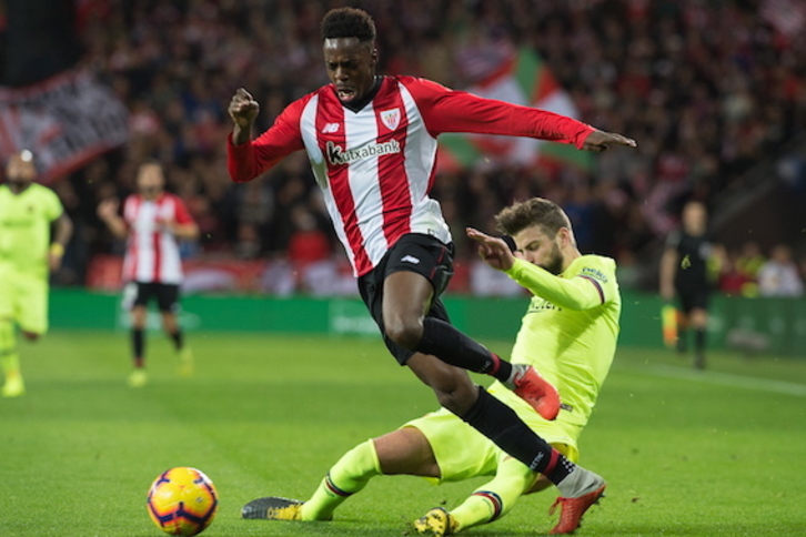 Williams ha sido un peligro constante para la defensa azulgrana. (Monika DEL VALLE/FOKU)