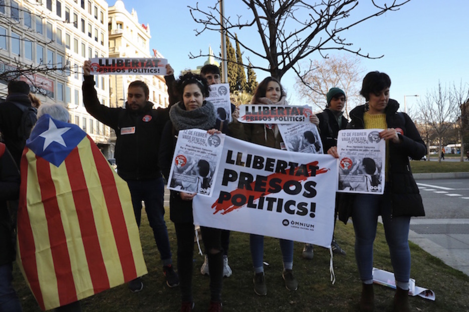 Reivindicación por la libertad de los presos. (J. DANAE/FOKU) Reivindicación por la libertad de los presos. (J. DANAE/FOKU)